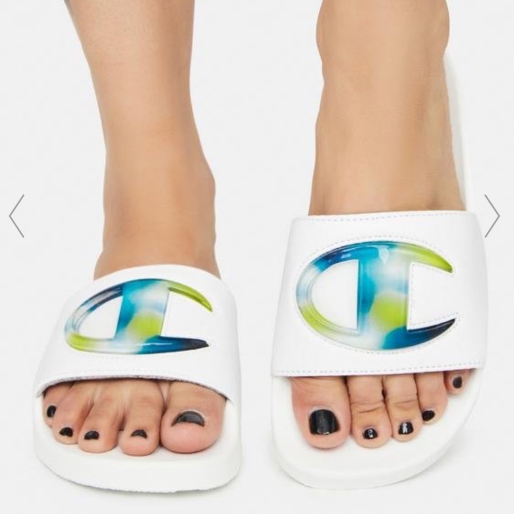 Champion IPO Jellie Slides Sandals White